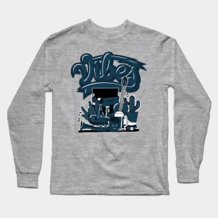 Vibes Armory Navy Sneaker Art Long Sleeve T-Shirt